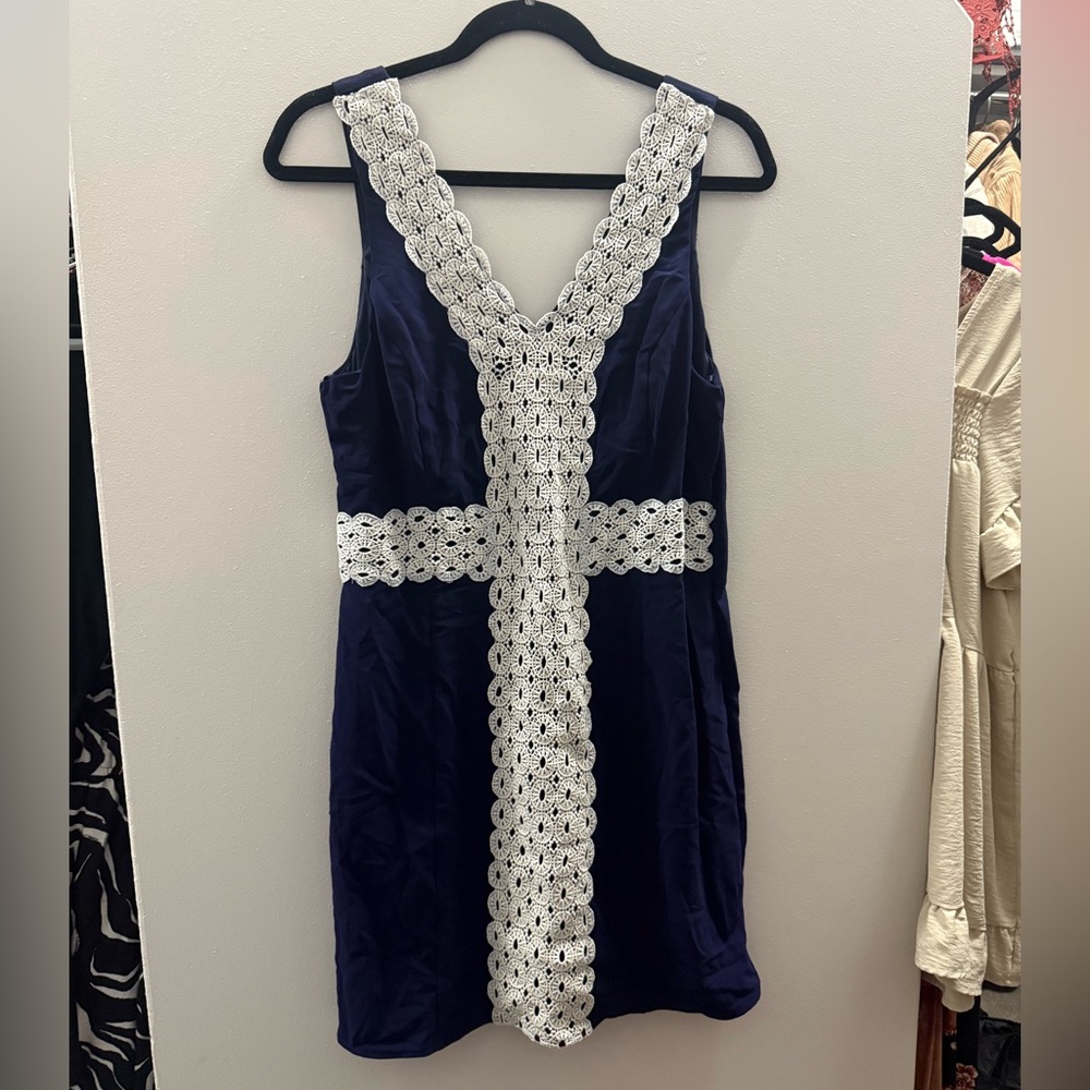 NWT navy blue mini dress!…